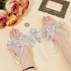1 pieza de accesorios de adorno de bordado de vidrio&nbsp;DIY-OC0016-24A