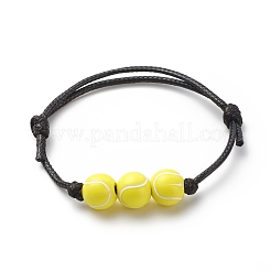 Bracciale con perline da tennis in acrilico 2 pz 2 colori&nbsp;BJEW-JB08558-01