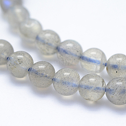 Perline labradorite naturale fili&nbsp;G-P342-09-6mm-AB+