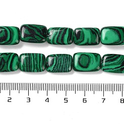 Chapelets de perles en malachite synthétique&nbsp;G-K357-D11-01