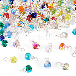 130pcs 13 Farben Glasanhänger&nbsp;PALLOY-TAC0194