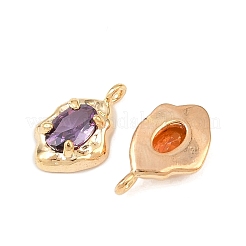 Pendentifs avec zircon cubiques à micro-pavés en laiton&nbsp;KK-Z133-06G