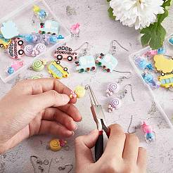 Kit de fabrication de boucle d'oreille de dessin animé bricolage&nbsp;DIY-SZ0009-03