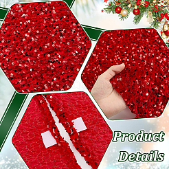 Gonna per albero di Natale in paillettes di poliestere&nbsp;DIY-WH0622-400A