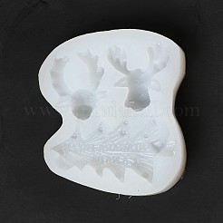 Double Christmas Deer DIY Candlestick Silikonformen&nbsp;SIMO-B002-04