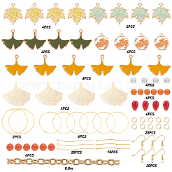 Kits de fabrication de boucles d'oreilles à thème d'automne DIY&nbsp;DIY-SC0015-82