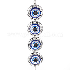 Décorations faites à la main au chalumeau et pendentif mauvais œil en résine&nbsp;LS-HJEW-C001-02