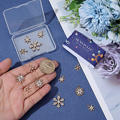 16 stücke 4 arten weihnachten messing micro pave zirkonia anhänger&nbsp;KK-SC0006-95