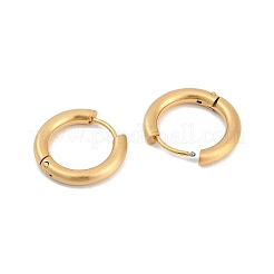 Orecchini a cerchio huggie in acciaio inossidabile 304 satinato con placcatura ionica (ip) per donna&nbsp;EJEW-C096-32D-G