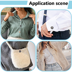 Boutons de manchette en alliage émaillé&nbsp;BUTT-NB0002-22B
