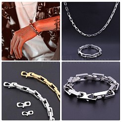 2 Stück 2 Stile 316 chirurgischer Edelstahl Karabinerverschlüsse&nbsp;FIND-CJ0011-12