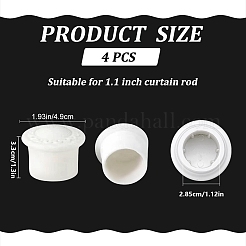 Teste di bastoni per tende in plastica&nbsp;FIND-WH0021-26D