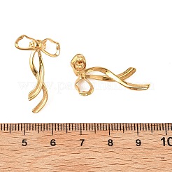 Pendientes de botón de acero inoxidable 304&nbsp;EJEW-I318-02G-01