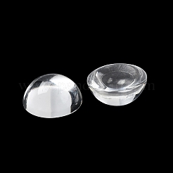 Transparent halbrund Glas Cabochons&nbsp;X-GGLA-R027-20mm