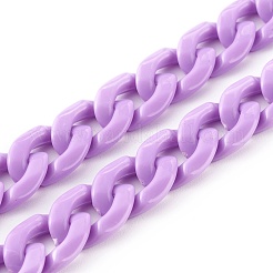 Collane a catena acriliche personalizzate&nbsp;NJEW-JN03515-07