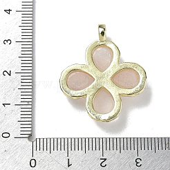 Pendentifs à facettes en quartz rose naturel&nbsp;G-A308-01G-13