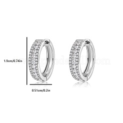925 Ohrring aus Sterlingsilber mit Moissanit für Damen&nbsp;BC8310
