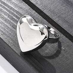 Anillos ajustables de acero inoxidable 304&nbsp;RJEW-M067-01P