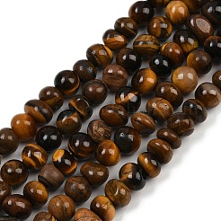 Natürlichen Tigerauge Perlen Stränge&nbsp;G-G053-C12-01