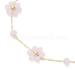 Bracelets à maillons en perles d'imitation en verre et plastique ABS&nbsp;BJEW-JB12572-04