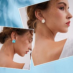 24 pieza de 12 estilos de accesorios para pendientes con clip de acero inoxidable 304 y latón&nbsp;STAS-UN0031-79