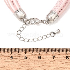 Braccialetti in pelle microfibra e cordino multistrato&nbsp;FB-CBA983F-01P-10