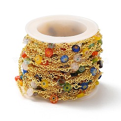 Handgefertigte Bunte Malerei-Perlenketten aus Millefiori-Glas&nbsp;CHC-M024-16G