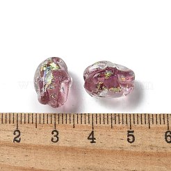 Brins de perles en verre soufflé faites à la main&nbsp;FOIL-Z001-06B