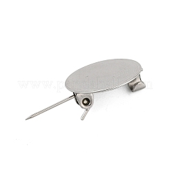 Supports de cabochons de broche en acier inoxydable 304&nbsp;STAS-E547-08J-P