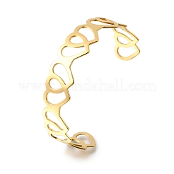 Manschettenarmreifen aus 304 Edelstahl&nbsp;BJEW-S172-01G