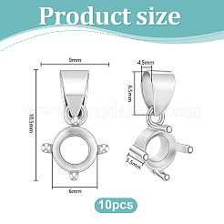10 cabochon pendente in ottone&nbsp;KK-PH0015-48