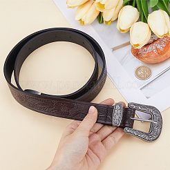 1 ceinture à chaîne en cuir PU rétro&nbsp;AJEW-CL0005-62