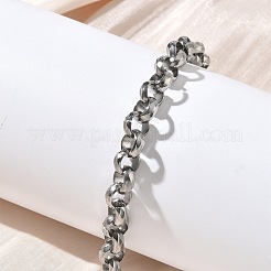 Pulseras de cadena rolo de acero inoxidable 304 para mujer&nbsp;BJEW-A160-05P
