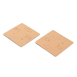 Blanko-Ohrring-Anzeigekarten aus Kraftpapier&nbsp;CDIS-TAC0010-02