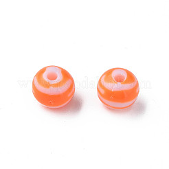 Perles acryliques à rayures opaques&nbsp;MACR-S373-27D-04