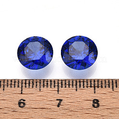 Rautenförmigen Zirkonia zeigte zurück Cabochons&nbsp;ZIRC-R004-10mm-06