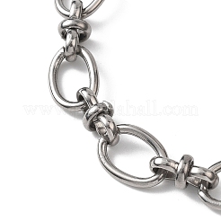 Bracciali a catena ovale in acciaio inossidabile 304 per donna&nbsp;BJEW-JB12855-02