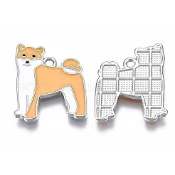 Rack-Plating-Legierung Emaille-Hund-Anhänger&nbsp;X-PALLOY-T075-163