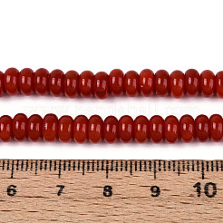 Chapelet de perles en verre baking paint&nbsp;GLAA-T025-6mm-08D