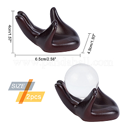 Socle d'affichage de boule de cristal de résine&nbsp;ODIS-WH0020-52A