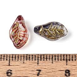 Picasso-Backfarbe und mit Goldmetall durchzogene Glasperlen&nbsp;DGLA-T004-50M