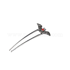Fourchettes à cheveux en alliage de chauve-souris d'Halloween pour femmes et filles&nbsp;PW-WGD54B7-02