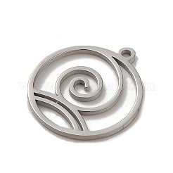 Pendentifs en acier inoxydable 304 anti-ternissement&nbsp;STAS-O005-18P