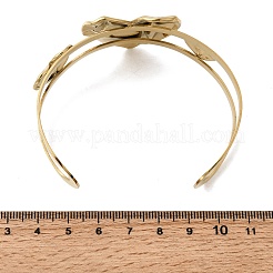 Bracelets manchettes élégants en acier inoxydable 304&nbsp;BJEW-K302-01A-G