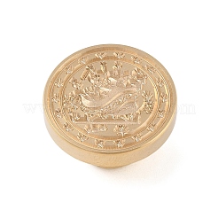 Tête de timbre en laiton de sceau de cire de série de Noël&nbsp;AJEW-Z031-04G-24