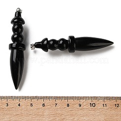 Natürlichen Obsidian große Anhänger&nbsp;G-H338-03P-08