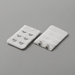 Polyester 3 Reihen x 2 Haken Unterwäsche-BH-Verlängerer&nbsp;FIND-WH0111-286K