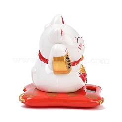 Statuette maneki-neko in plastica ABS alimentate ad energia solare&nbsp;DJEW-B017-01A-01