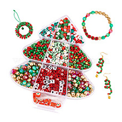 Ca. 1510 Stück DIY-Armband-Bausatz mit Weihnachtsmotiv&nbsp;DIY-PH0022-59