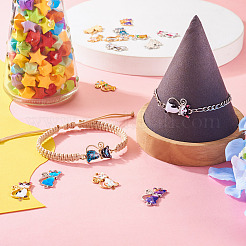 32pcs 16 styles de pendentifs en émail en alliage&nbsp;FIND-TA0004-80